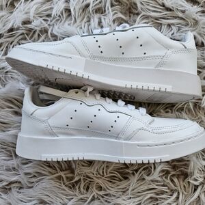 Adidas White Leather Sneakers Size 4